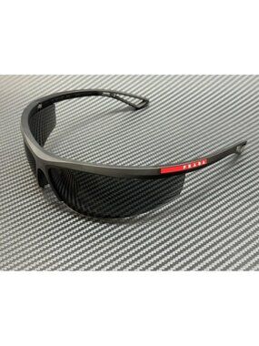 New Prada Linea Rossa Men Black Sunglasses 96-10-130
